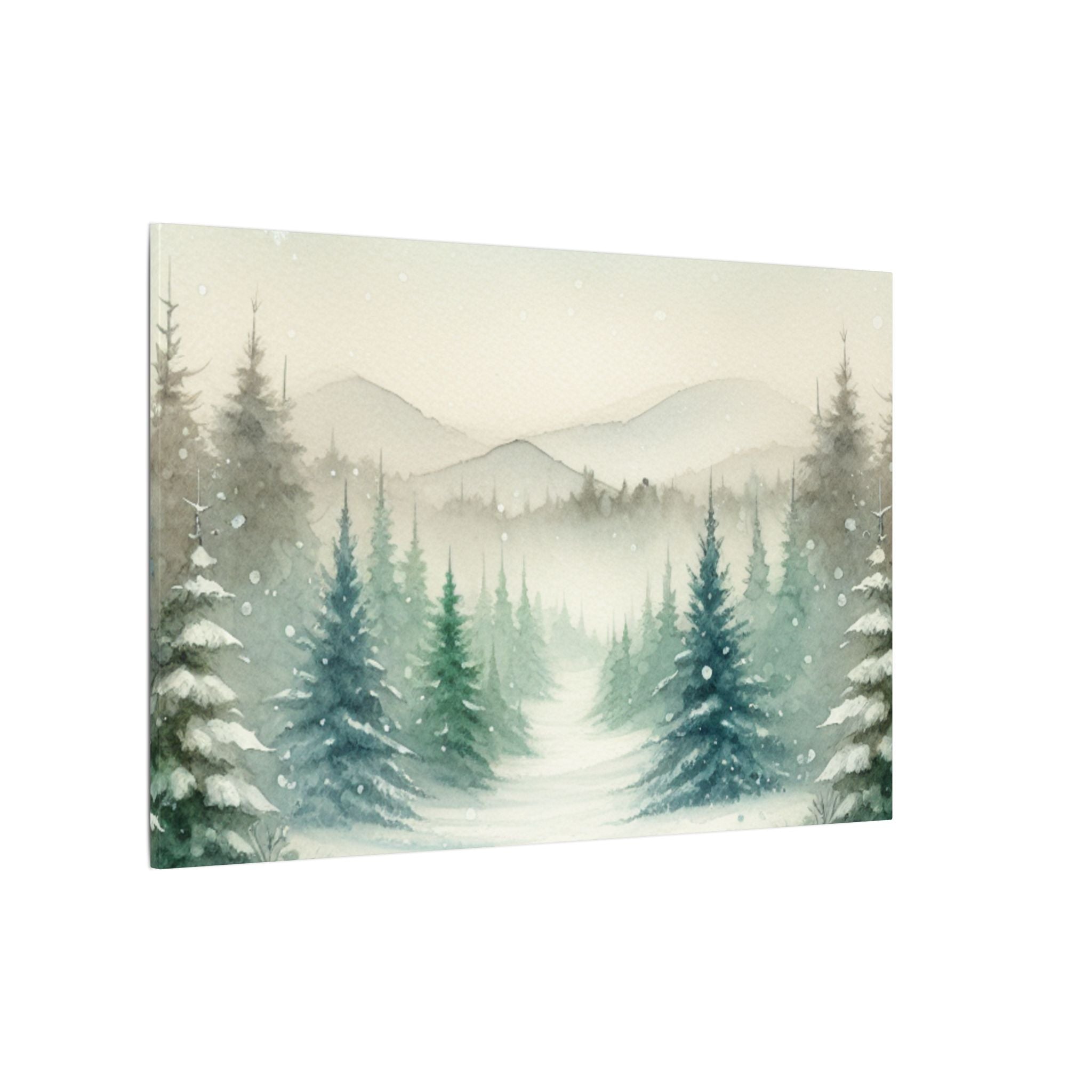 Winter Pines Peak Canvas