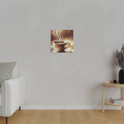 Rustic Aromatic Coffee Impressionist Coffee Painting Canvas