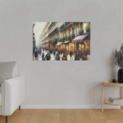 Parisian Brushstroke Symphony French Street Painting Canvas