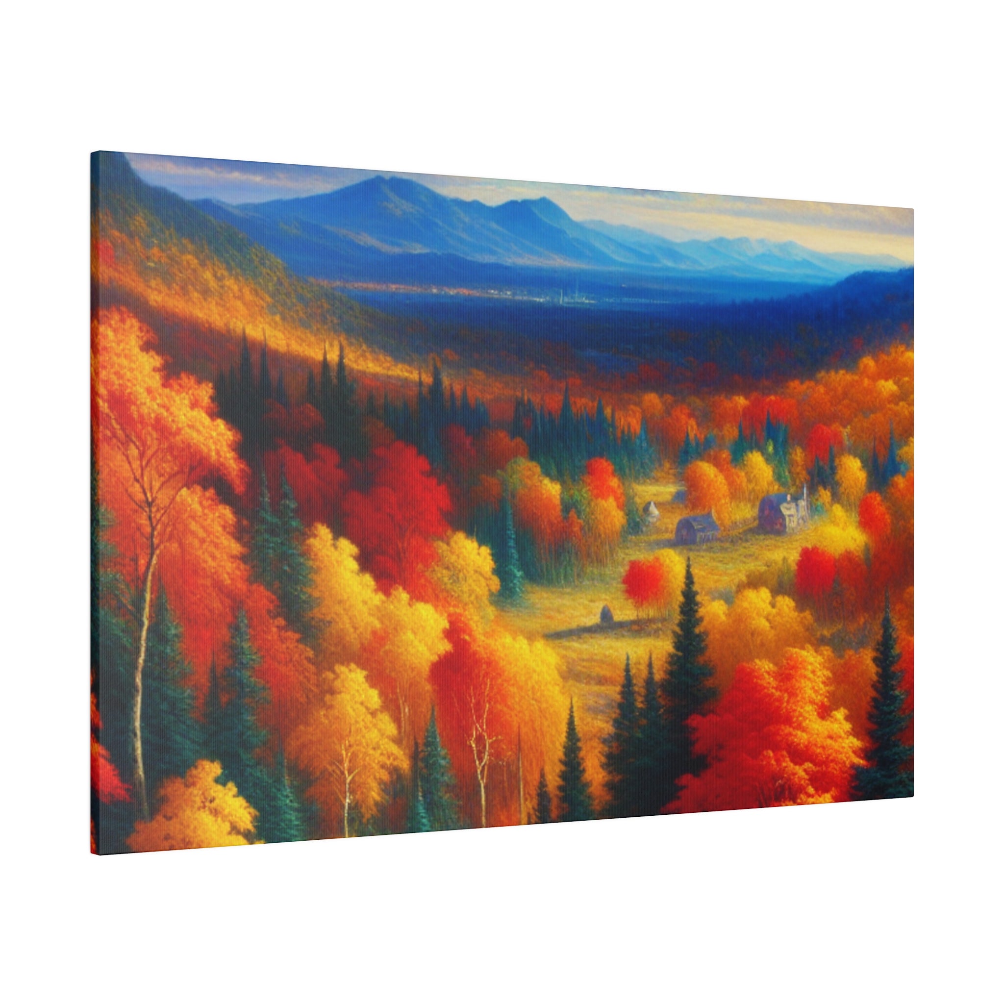 Autumn Symphony Unfolded Fall Painting Canvas