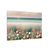 Beach Roses & Dune Grass Watercolor Canvas