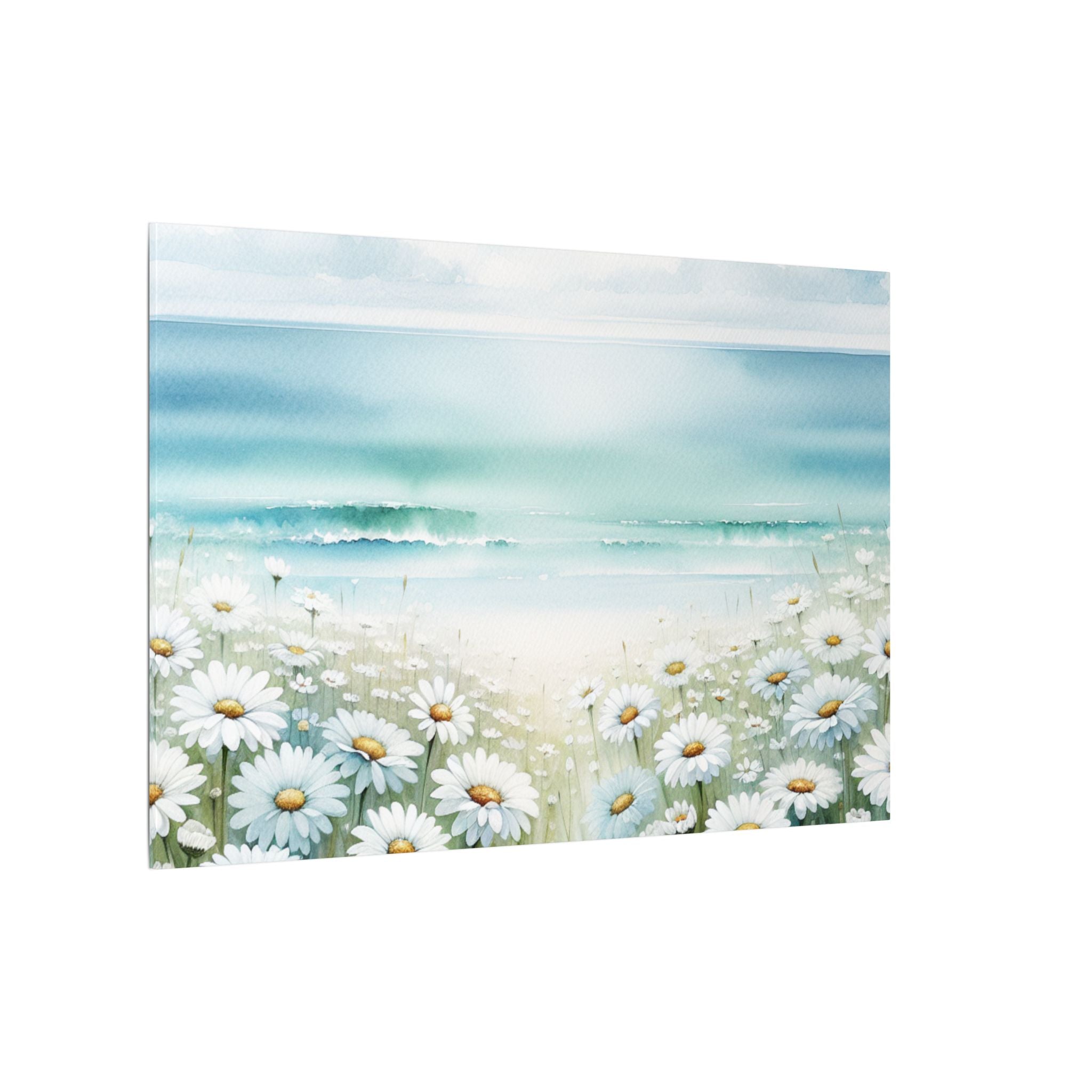 Coastal Daisy Horizon Canvas