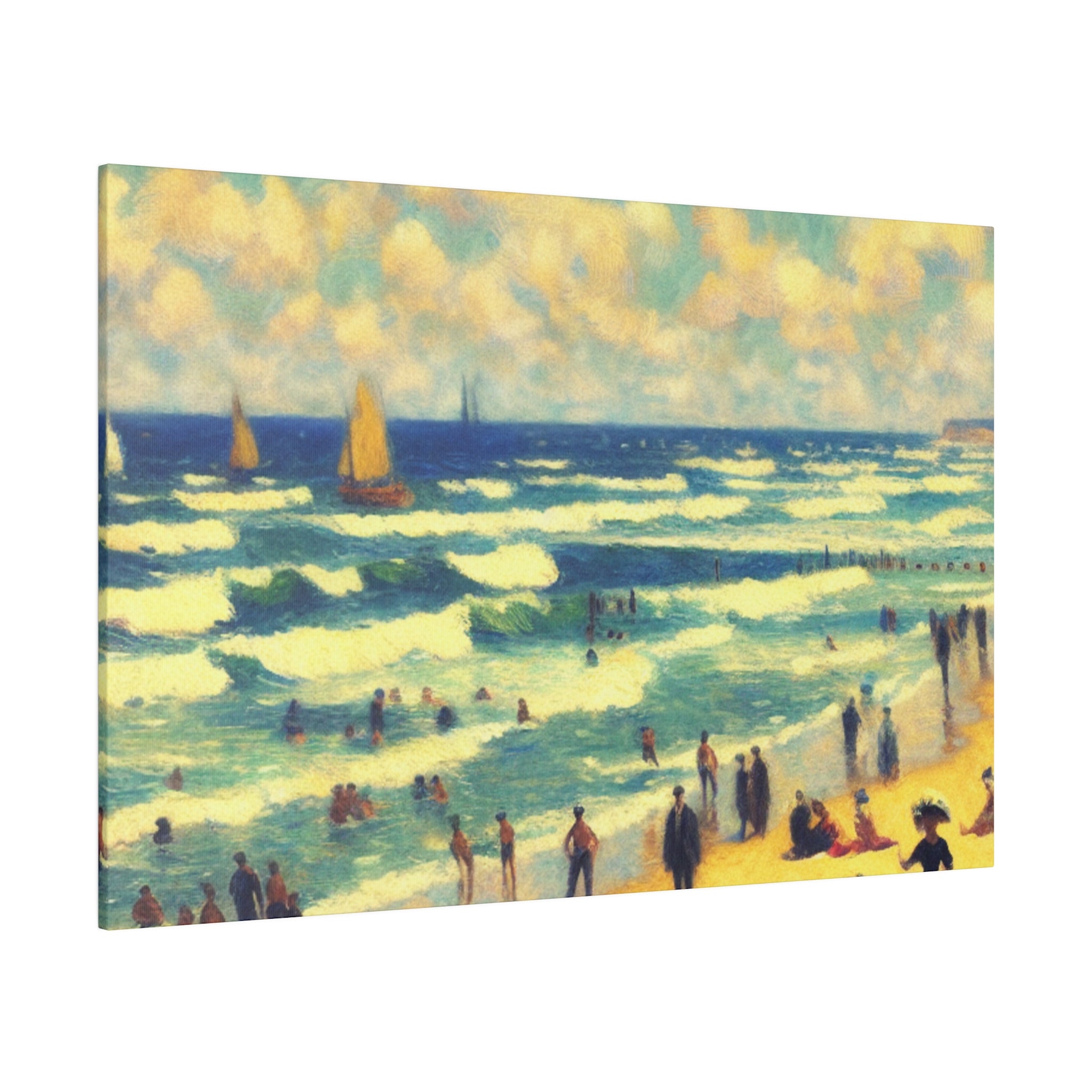 Seabreeze Reminiscence Beach Painting Canvas