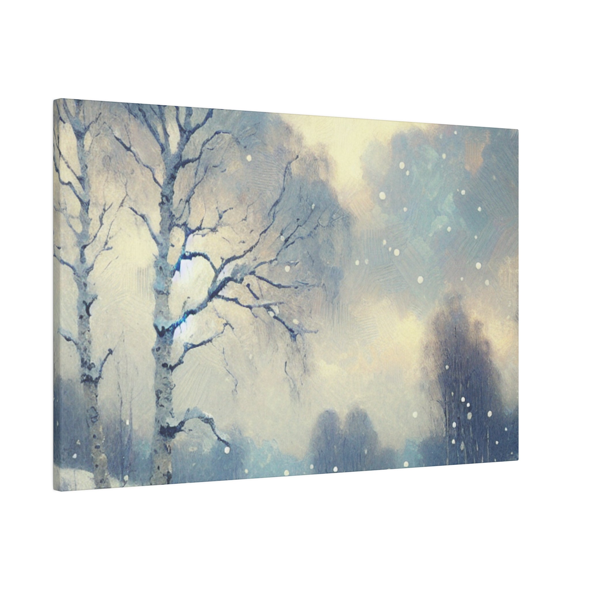 Winter Sky Snowscape Expression Winter Painting Canvas