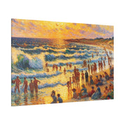 Sundrenched Shores Beach Painting Canvas