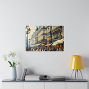 Parisian Street Symphony French Street Painting Canvas