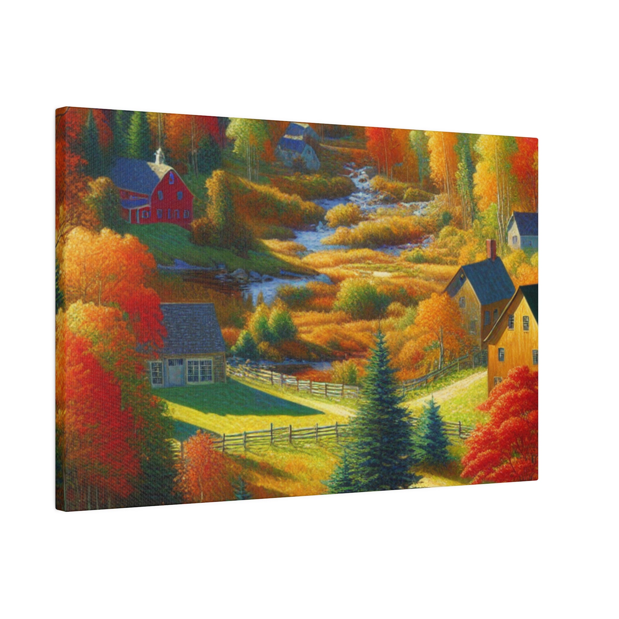 Autumn Embrace Radiance Fall Painting Canvas