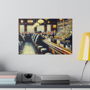 Freedom Draft Brew Retro Old Time Bar Art Canvas