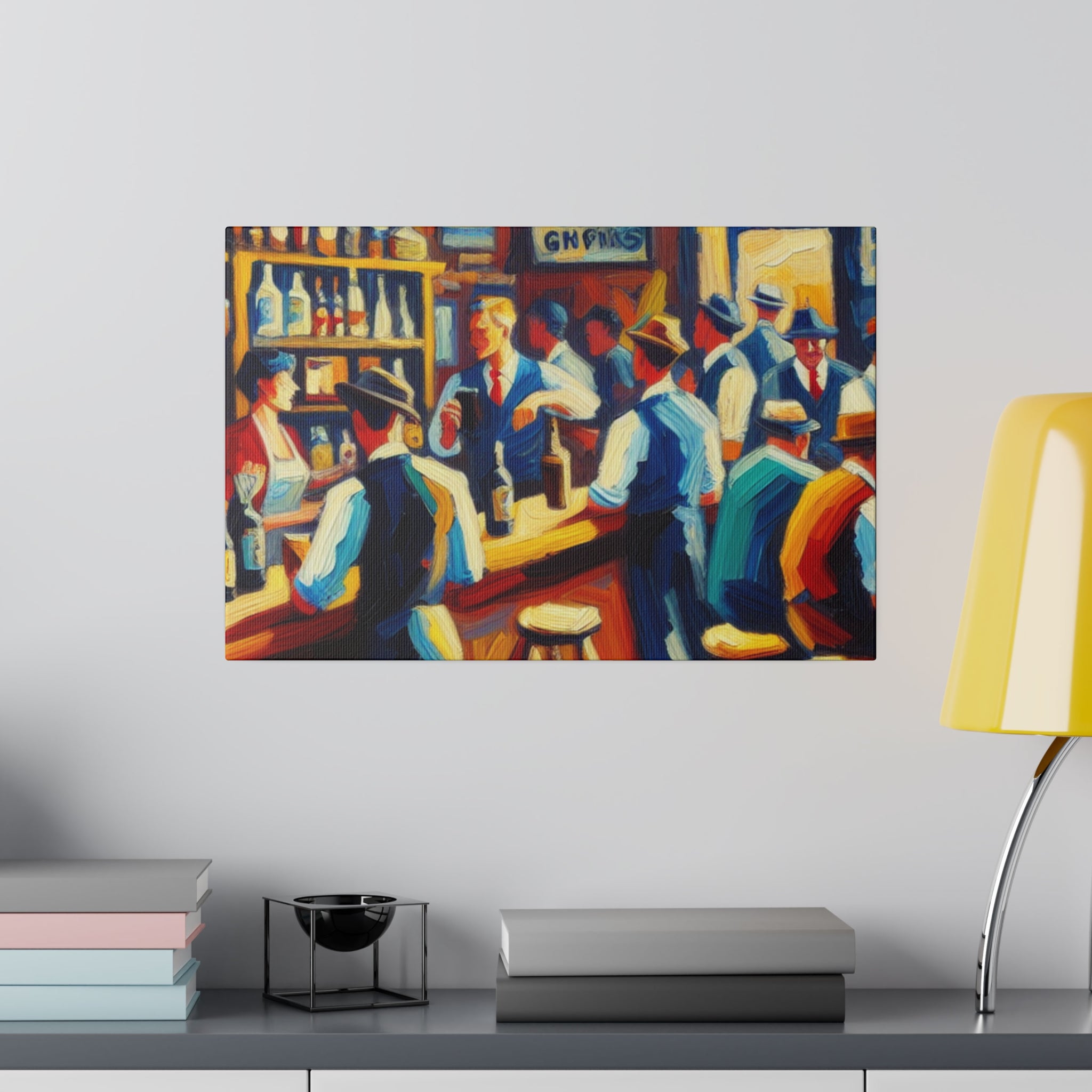 Mid Century Toast Reverie Retro 1950s Bar Art Canvas