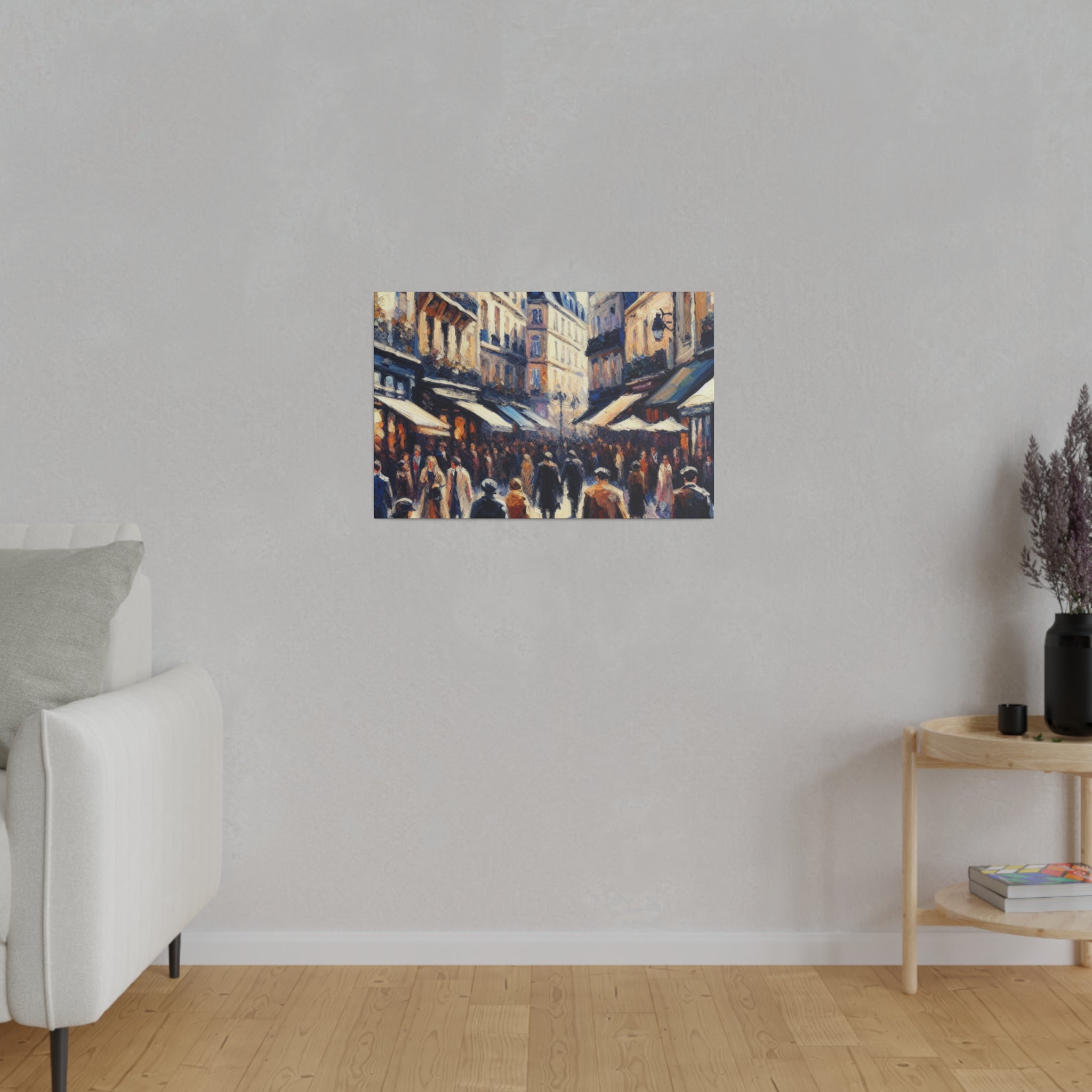 Parisian Melody French Street Painting Canvas