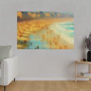 Seaside Reverie Vintage Impressionist Beach Painting Canvas