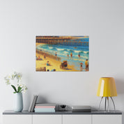 Summer Beach Mornings Coastal Beach Painting Canvas