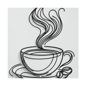 Simplicity Brewed Minimalist Coffee Art Canvas