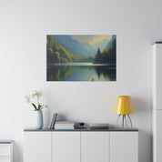 Lake Serenity Bliss Lake Painting Canvas