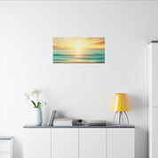 Seascape Ocean Sunset Coastal Wall Art Canvas