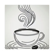 Simplicity Brew Elegance Coffee Art Canvas