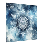 Blue Snowflake Canvas