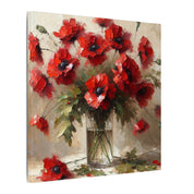 Rustic Red Poppies Canvas
