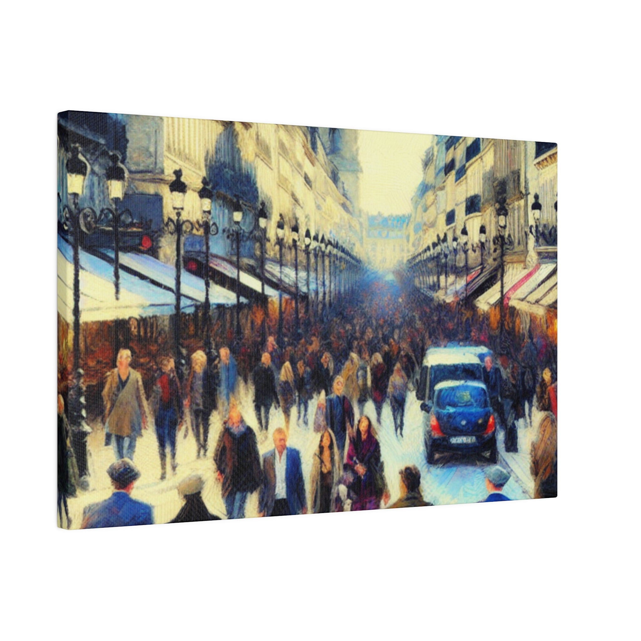 Rue d'Art Vivant French Street Painting Canvas