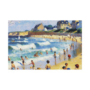 Seaside Serenity Coastal Decor Beach Painting Canvas