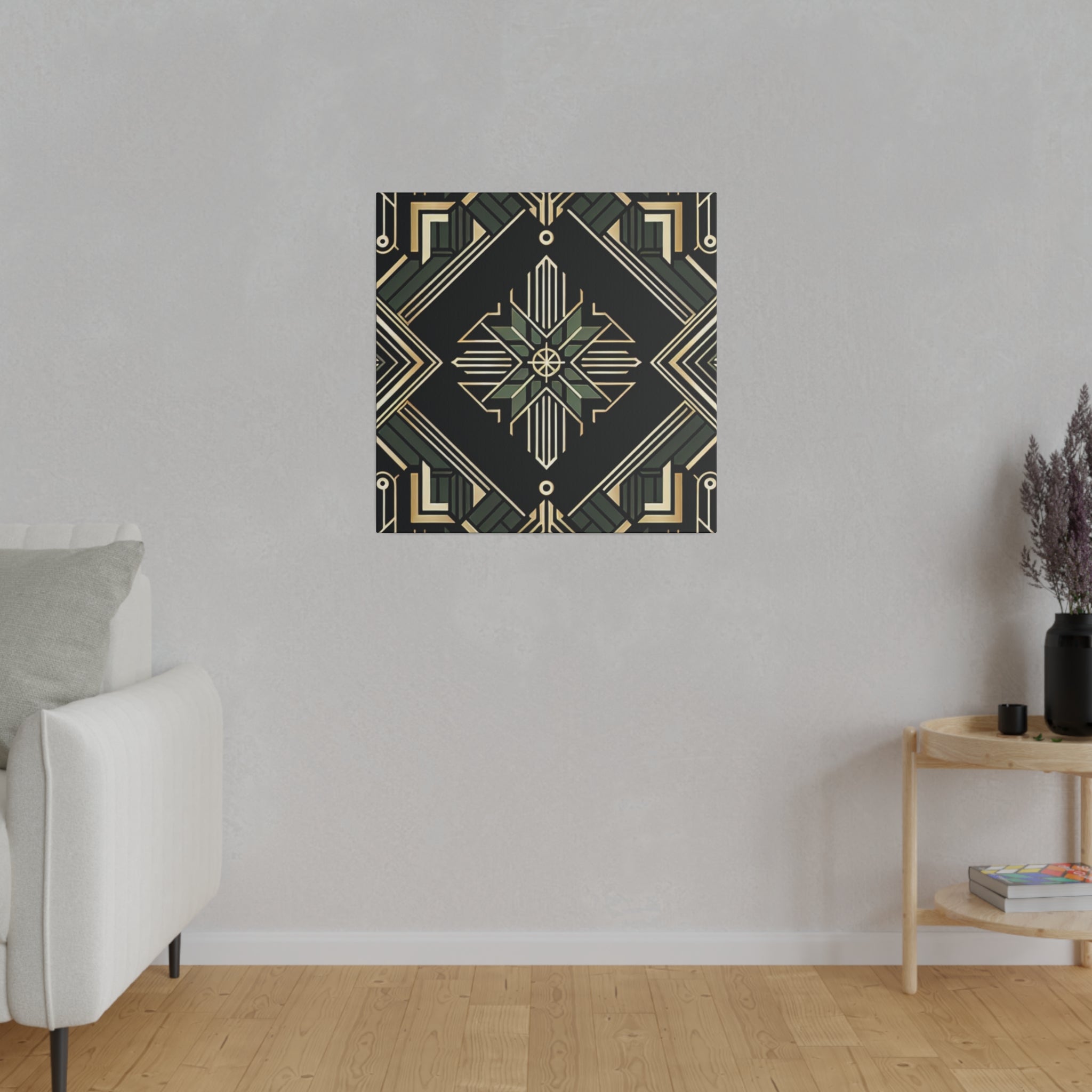 Deco Luxe Delight Art Deco Wall Art Canvas