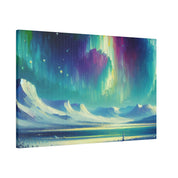 Aurora Winter Dream Northern Lights Painting Canvas