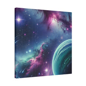 AstroGlow Majestic Nebula Galaxy Space Art Canvas