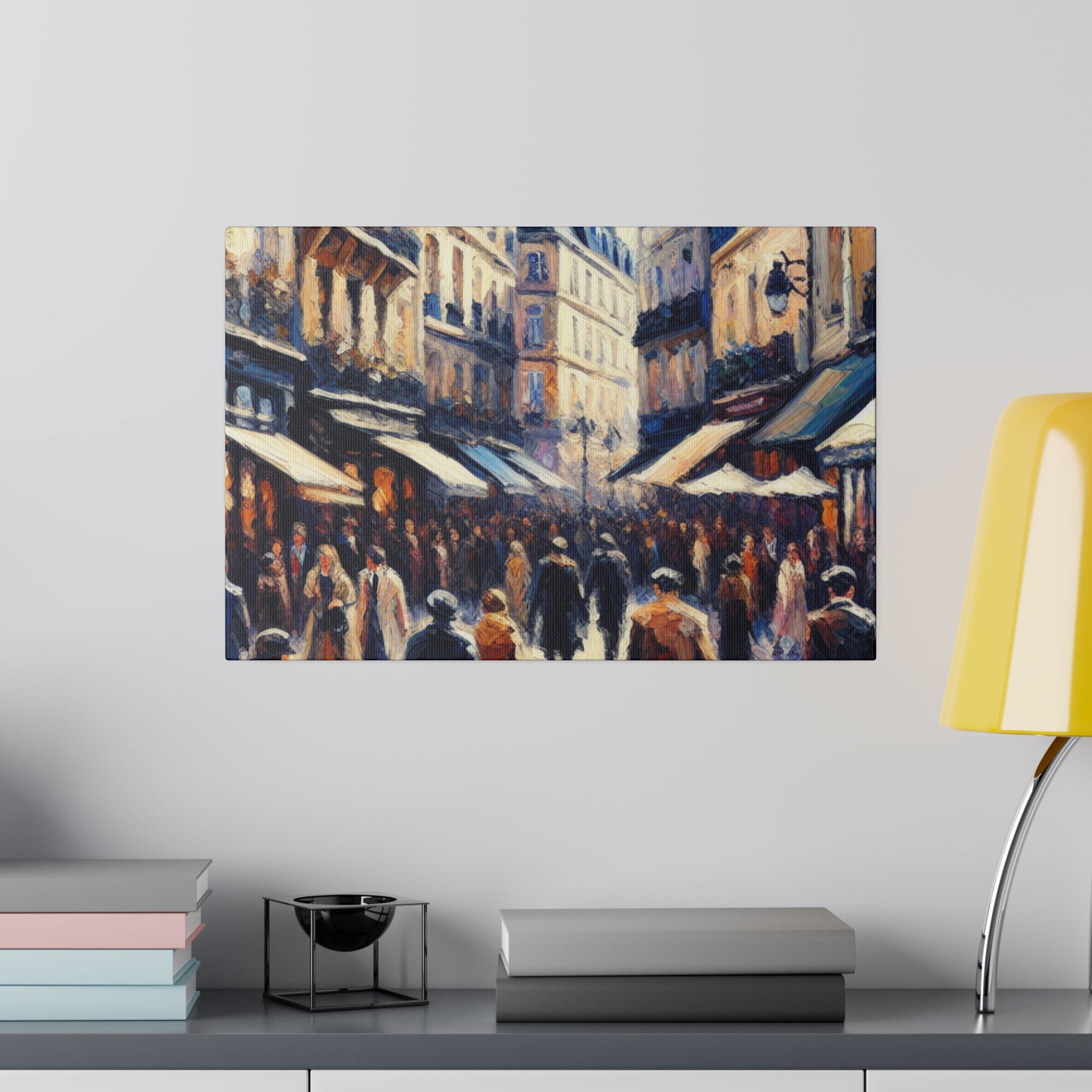 Parisian Melody French Street Painting Canvas