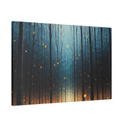 Forest Painting | Firefly Forest Landscape Canvas