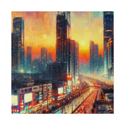 Urban Utopia Cityscape City Art Canvas