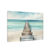 Weathered Dock Seascape Canvas