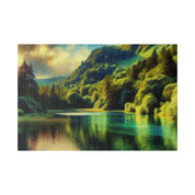 Serene Lake Whispers Lake Painting Canvas