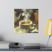 Impressionist Coffee Artwork Coffee Painting Canvas