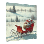 Lonely Christmas Sleigh Canvas
