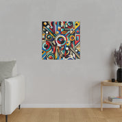 Radiant Spectrum Geometry Geometric Painting Canvas