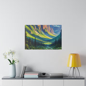 Majestic Dawn Mountain Landscape Painting Canvas