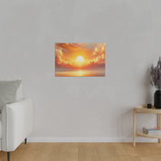 Dawn's Vibrant Embrace Impressionist Sunrise Painting Canvas