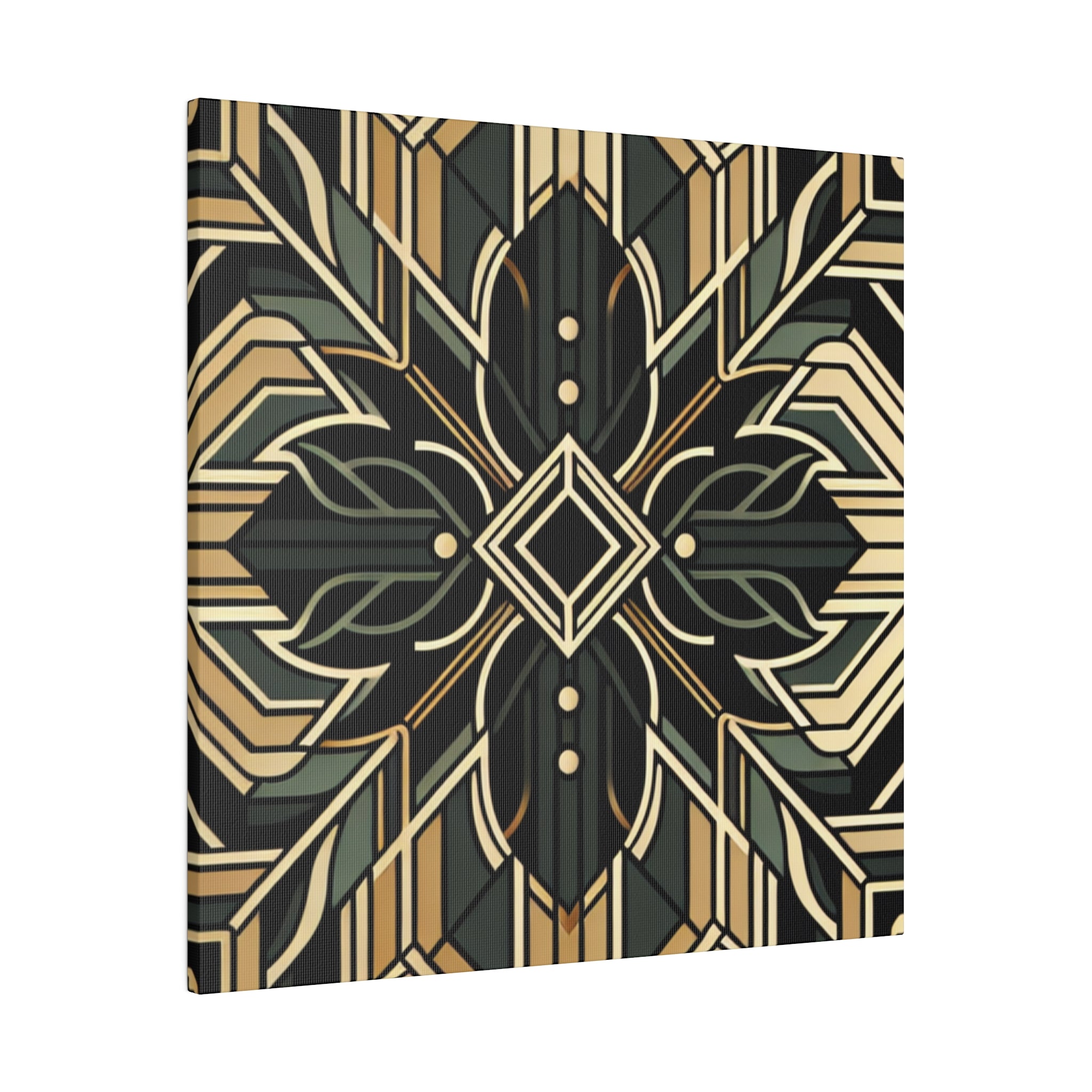 Deco Elegance Whirl Art Deco Wall Art Canvas