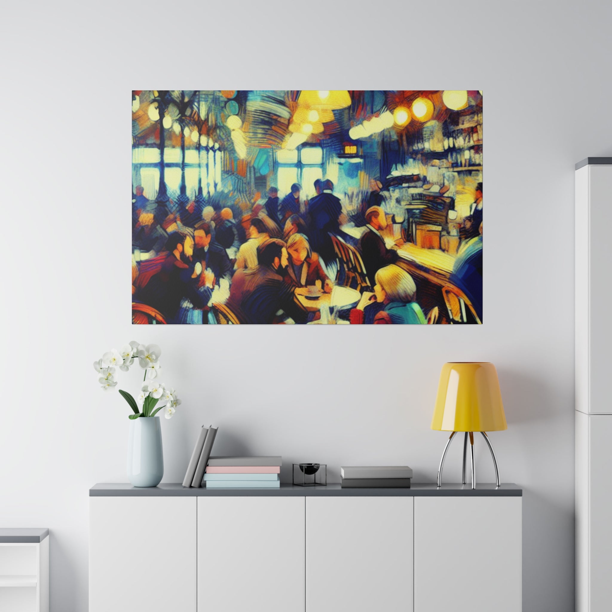 Morning Brew Muse Cafe Artwork Canvas