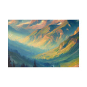 Ode to Mountain Majesty Mountain Landscape Painting Canvas