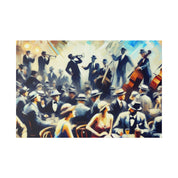 Prohibition Pour Jazz Lounge Retro Speakeasy Bar Art Canvas