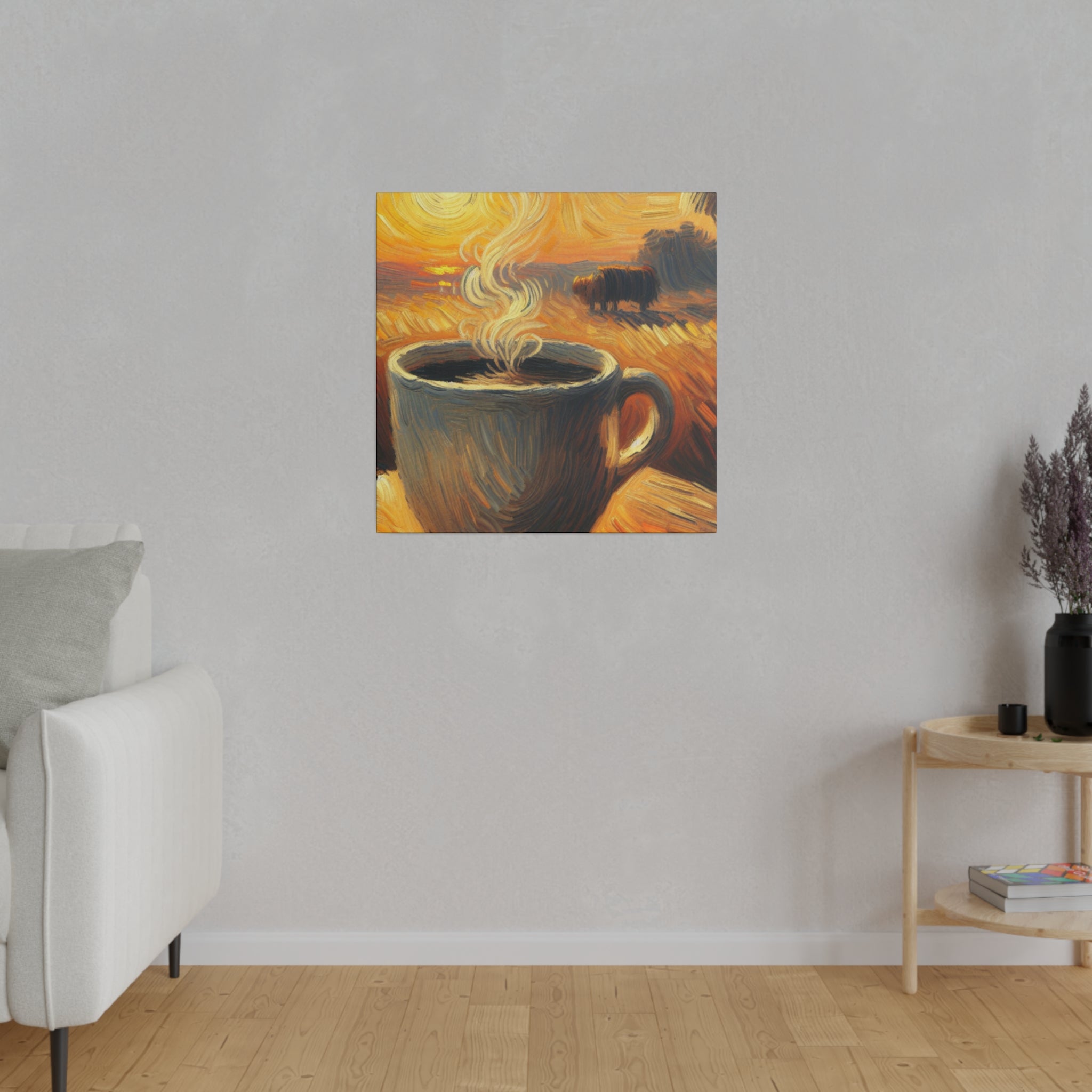 Farmlife Impressionist Countryside Artwork Coffee Painting Canvas