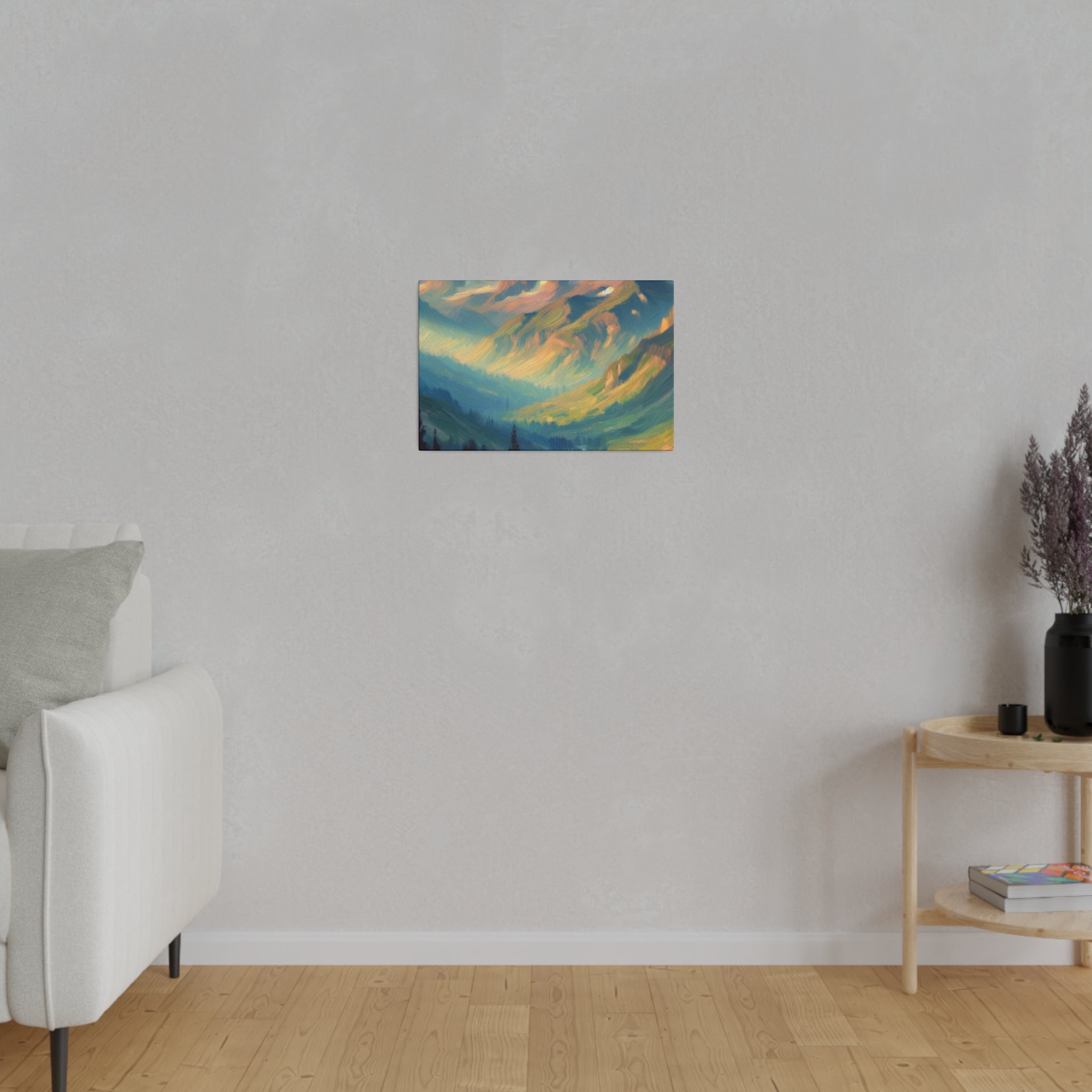 Ode to Mountain Majesty Mountain Landscape Painting Canvas