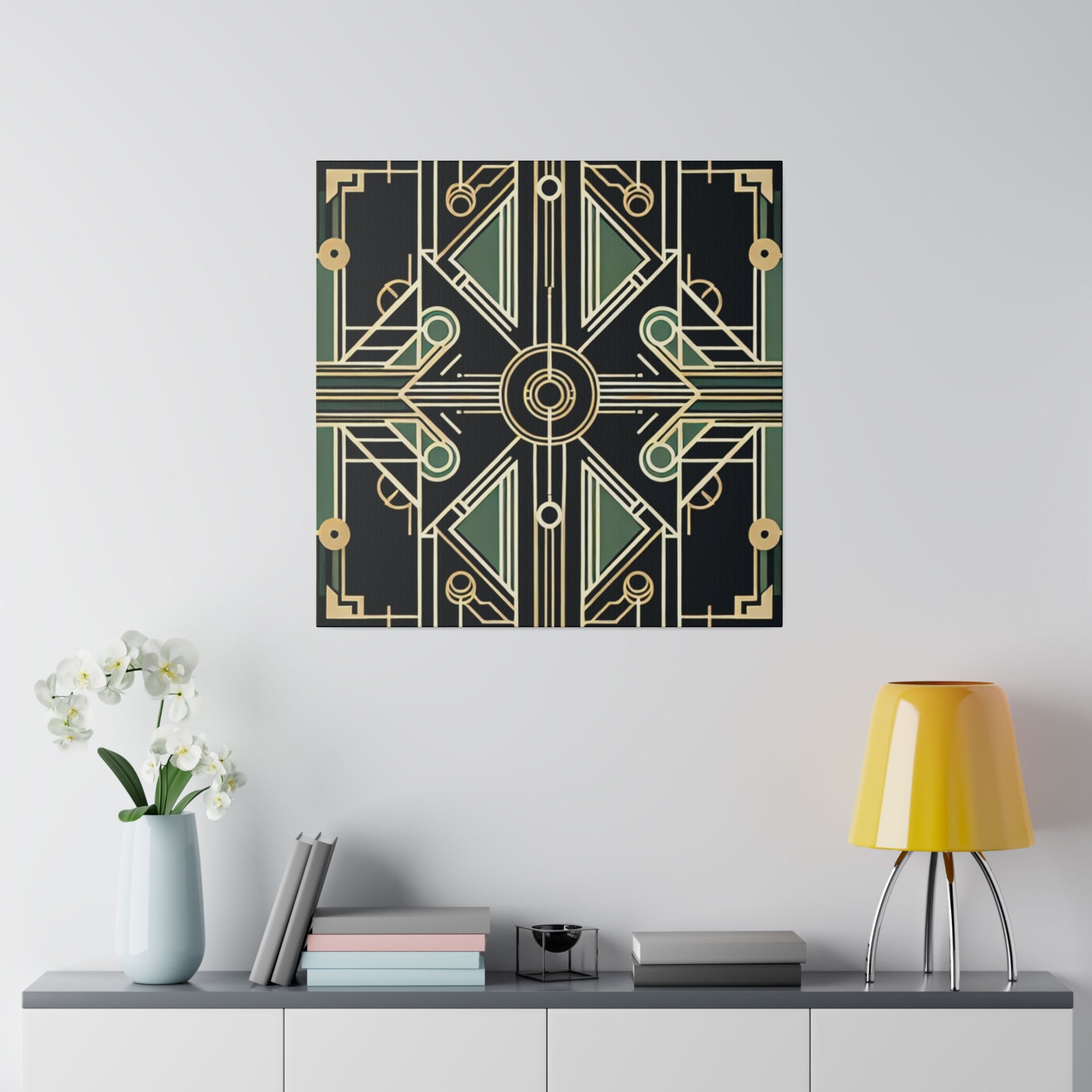 Deco Radiance Symphony Art Deco Wall Art Canvas