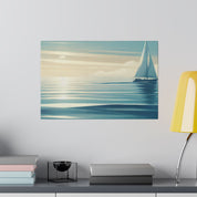 Tranquil Voyage Sailboat Painting Canvas