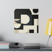 Geometric Harmony A Spatial Symphony Geometric Painting Canvas