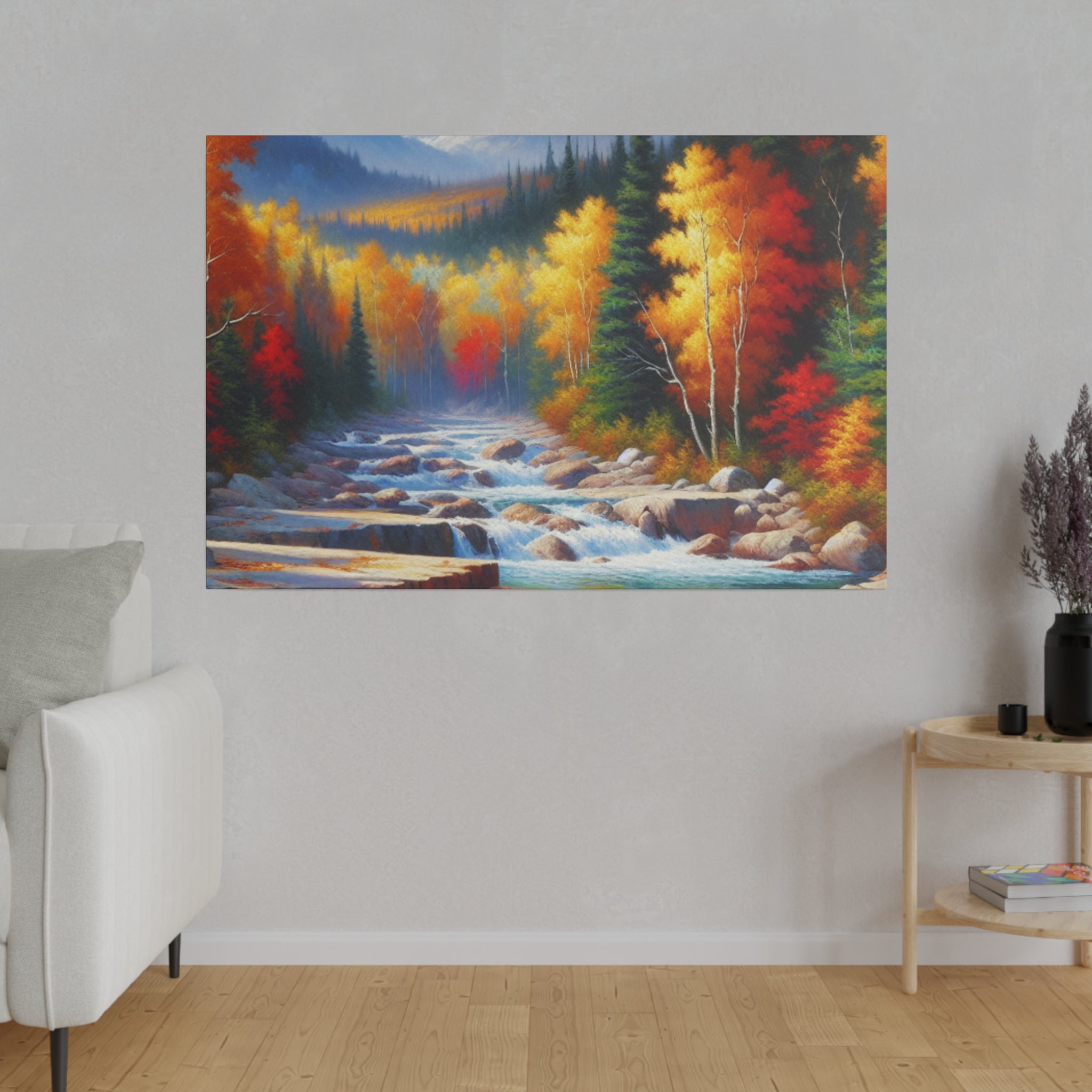 Autumn Embrace Whisper Fall Painting Canvas