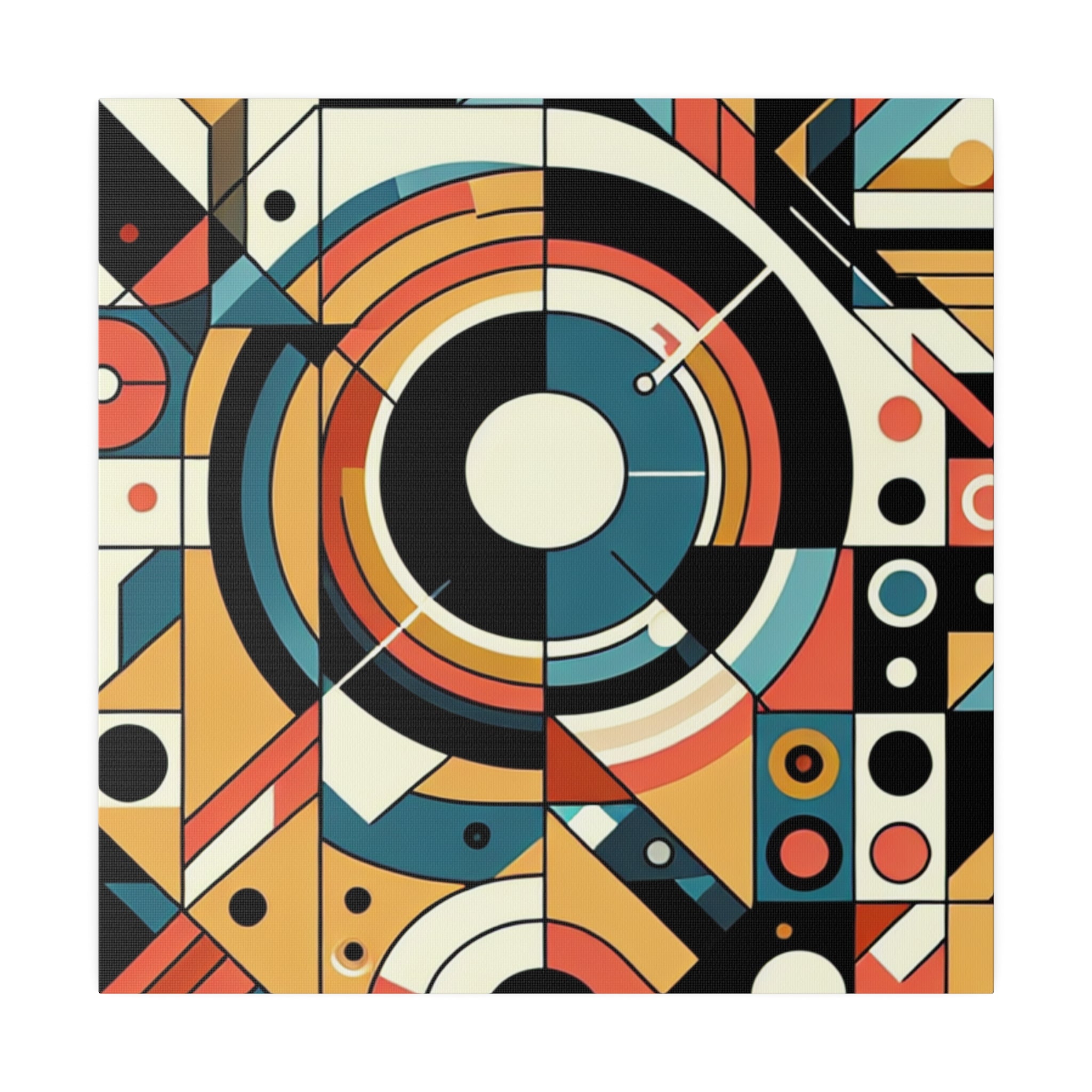 Maximalist Geometric Extravaganza Geometric Painting Canvas