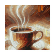 Rustic Aromatic Coffee Impressionist Coffee Painting Canvas