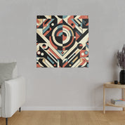 Maximalist Mosaic of Modernity Geometric Painting Canvas